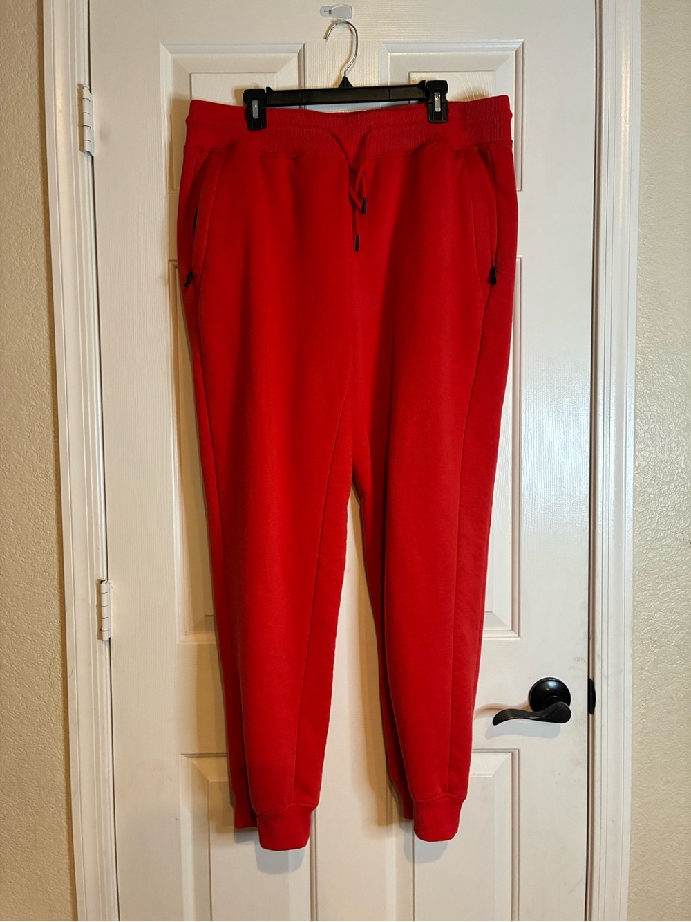 Men's Red Casual Jogger Sweatpants